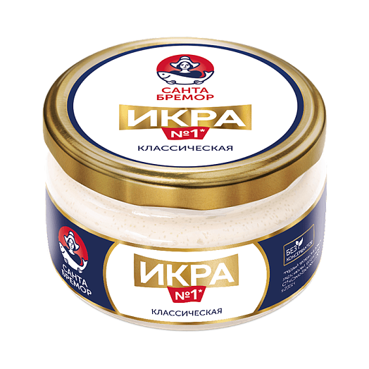 Икра мойвы САНТА БРЕМОР Деликатесная подкопченная 180гр